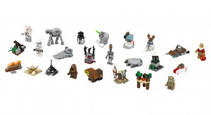 Mini-Sternenzerstörer und Mini-AT-AT sind nur zwei der Überraschungen im Lego Star Wars Adventskalender 2015.
