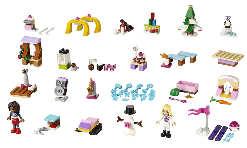 Der Lego Friends Adventskalender 2015 enthält 24 Überraschungen mit über 200 Bauteilen.