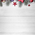 Weihnachtlicher Hintergrund / Holz