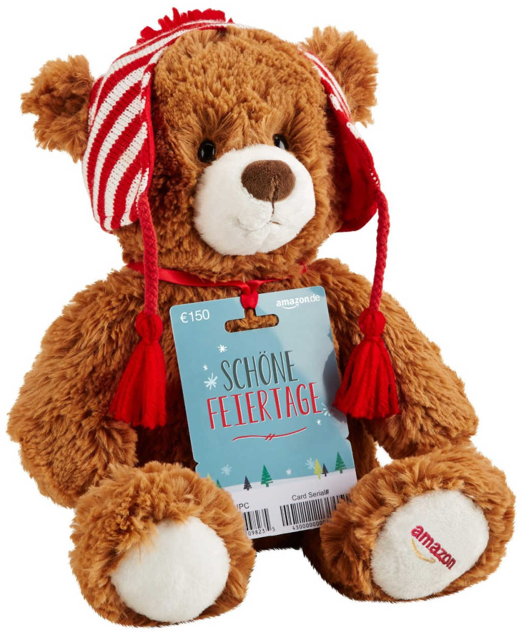Da wird der Amazon Geschenkgutschein fast zur Nebensache: Der niedliche Amazon Teddybär ist 2015 erstmals im Sortiment.