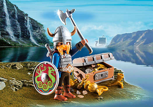 Der Wikinger samt Schatzkiste gehört zu den neuen Playmobil Special Plus-Figuren.