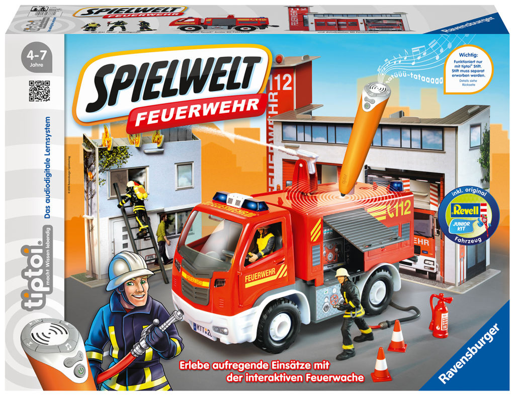 Die Tiptoi Spielwelt Feuerwehr erscheint im September 2016 (Foto: Ravensburger).
