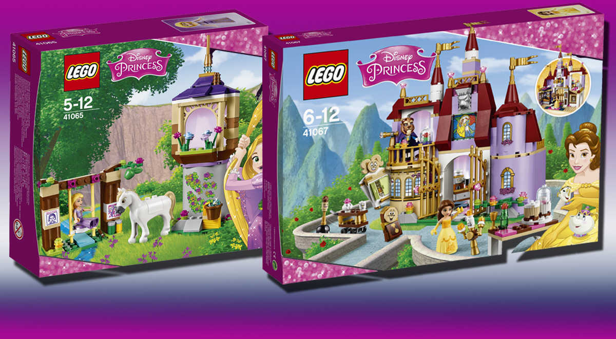 Die zwei Neuheiten aus der Reihe LEGO Disney Princess: Rapunzel und Belle.