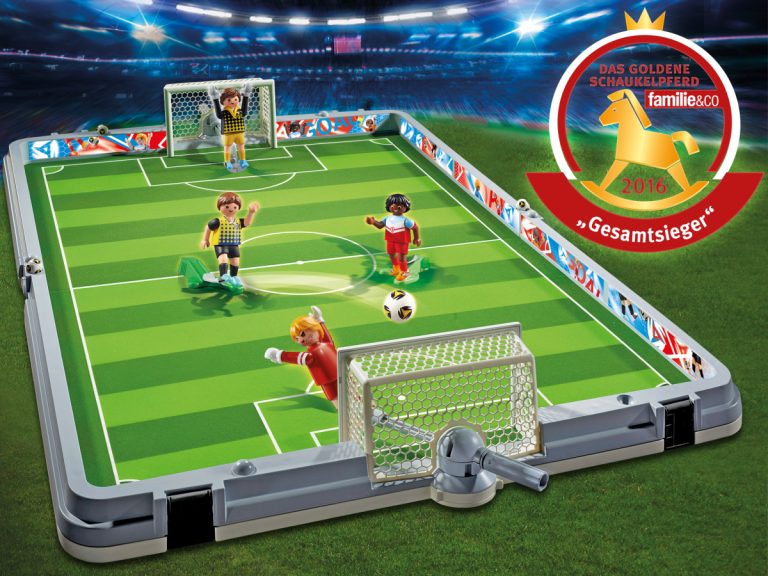 Preisgekröntes Playmobil Spielset zum Mitnehmen: Die Playmobil Fußballarena wurde mit dem 