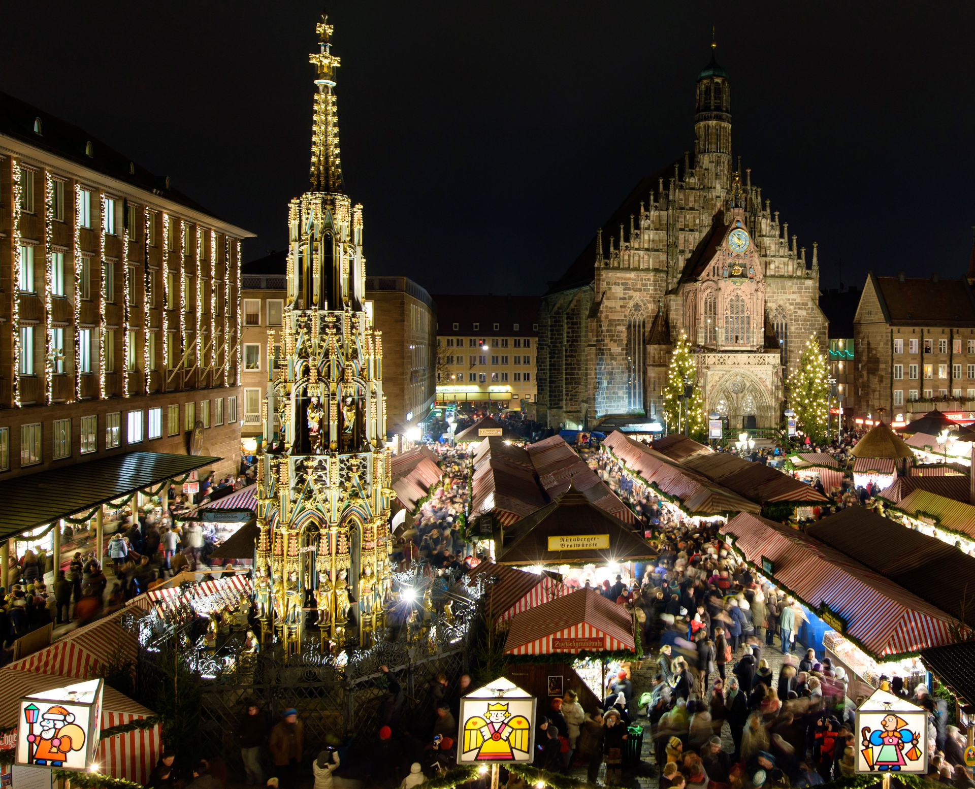 Ab 2016 endlich wieder fester Bestandteil des Nürnberger Christkindlesmarkt: Schöner Brunnen (Foto: CTZ / Uwe Niklas)