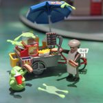 Playmobil-Ghostbusters-9222-Hot-Dog-Stand-Slimer-Odufroehliche