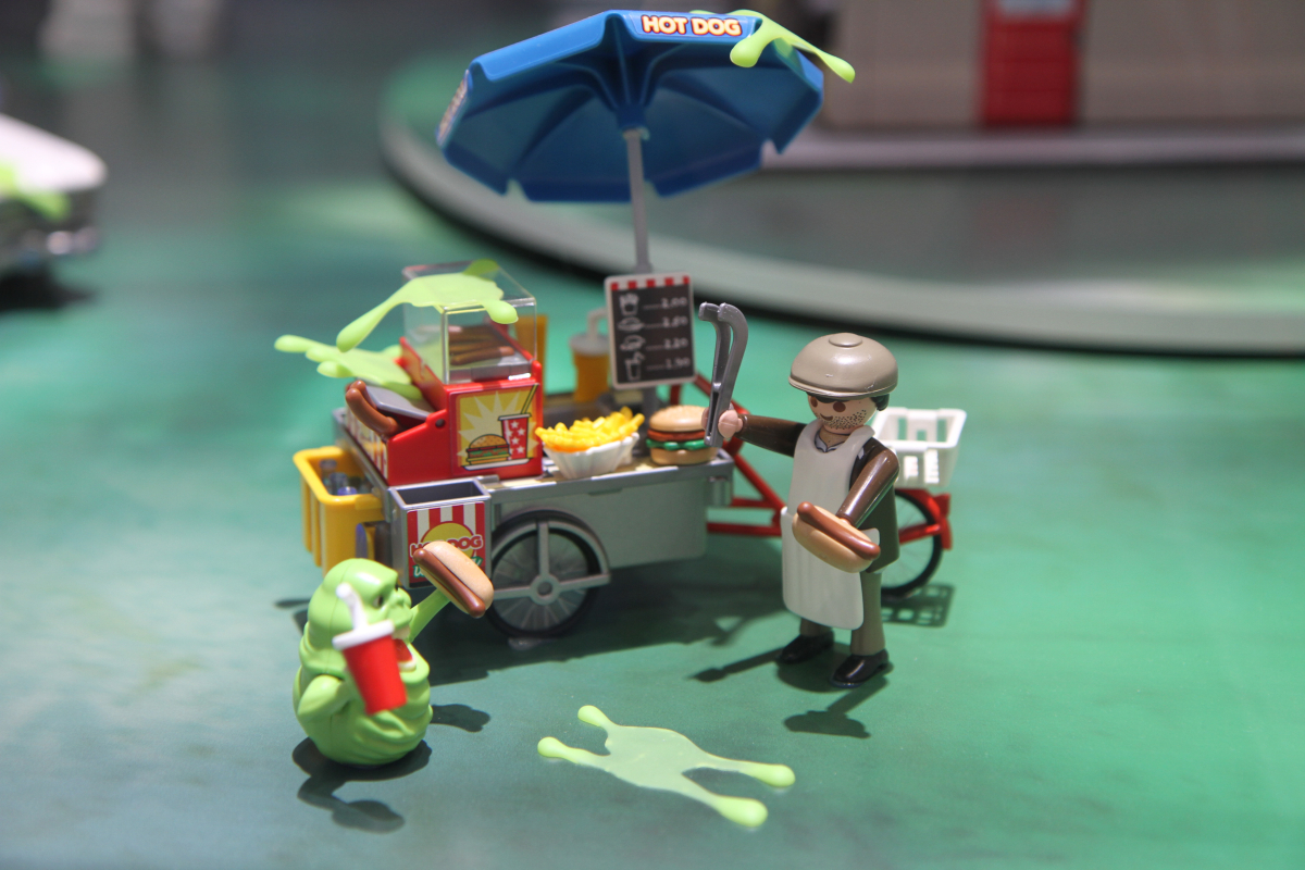 Playmobil Ghostbusters Hot-Dog-Stand mit Slimer (Foto: Odufroehliche.de)