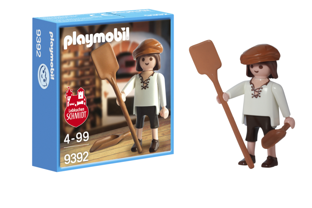 Zum 90. Jubiläum von Lebkuchen Schmidt hat Playmobil eine exklusive Figur aufgelegt: Der Playmobil-Lebküchner ist im Lebkuchen Schmidt Familienpaket 2017 enthalten!